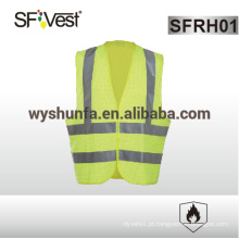 Astm f1506 colete resistente à chama vestuário reflector de segurança roupa de trabalho de segurança 98% poliéster FR tratado 2% de carbono